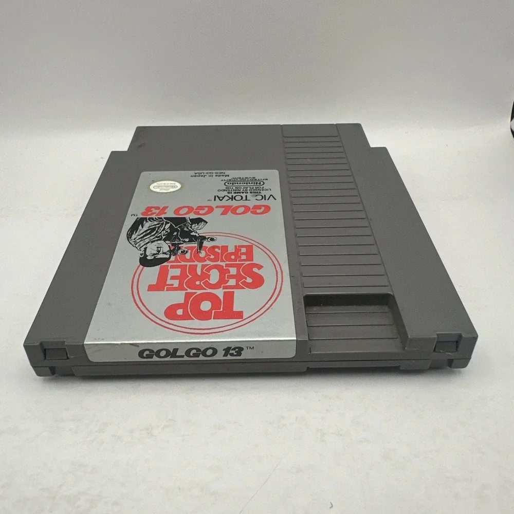 Golgo 13 Top Secret Episode Nintendo NES Game Cartridge Vic Tokai